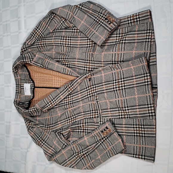 🧥Old navy cotton button up plaid blazer in Medium 🧥 - Picture 1 of 10